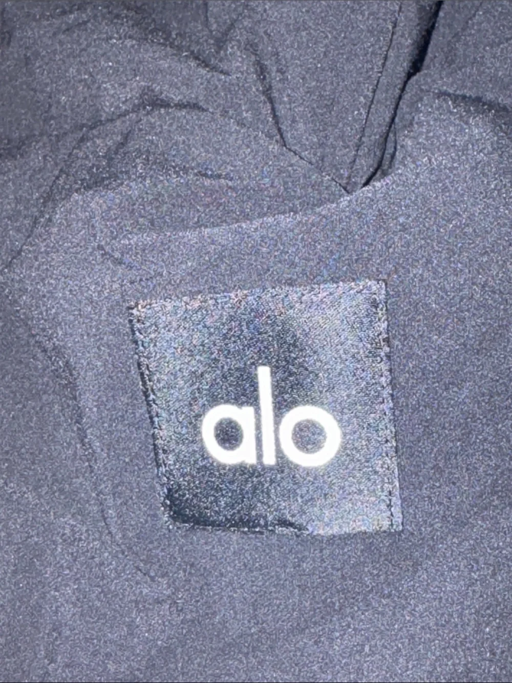 ALO Yoga Black Oversized Puffer Jacket with High Collar